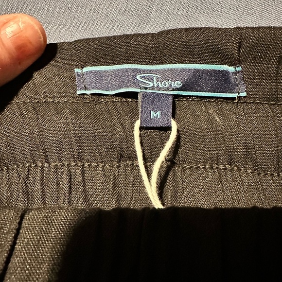 SHORE Black CARGO LINEN PANT size Medium New with Tags!‎ - Picture 6 of 11